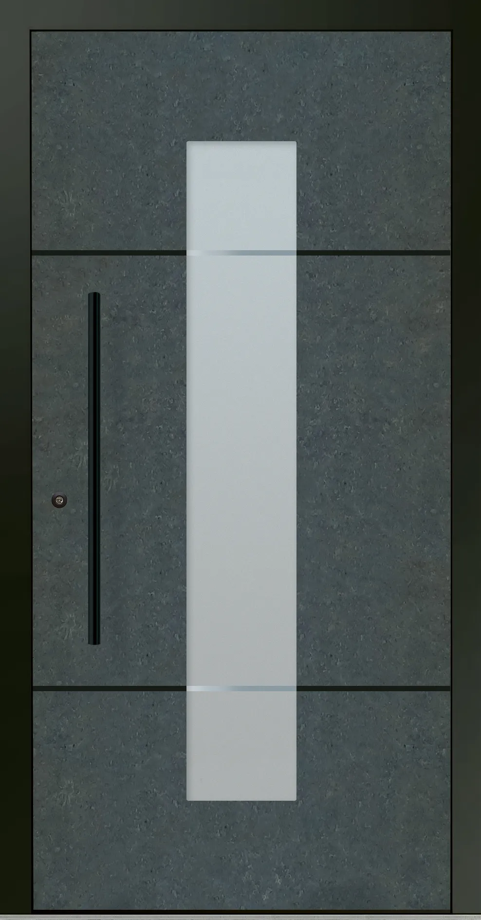 Aluminium-Haustür OptiDoor Blackline 32112D