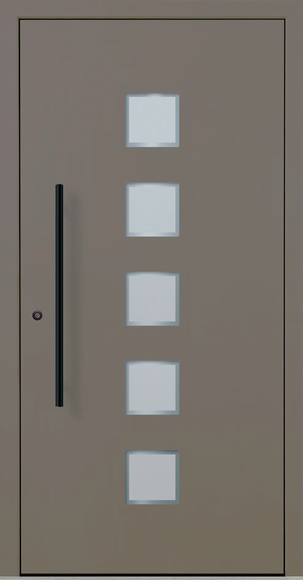 Aluminium-Haustür OptiDoor Blackline 30640D