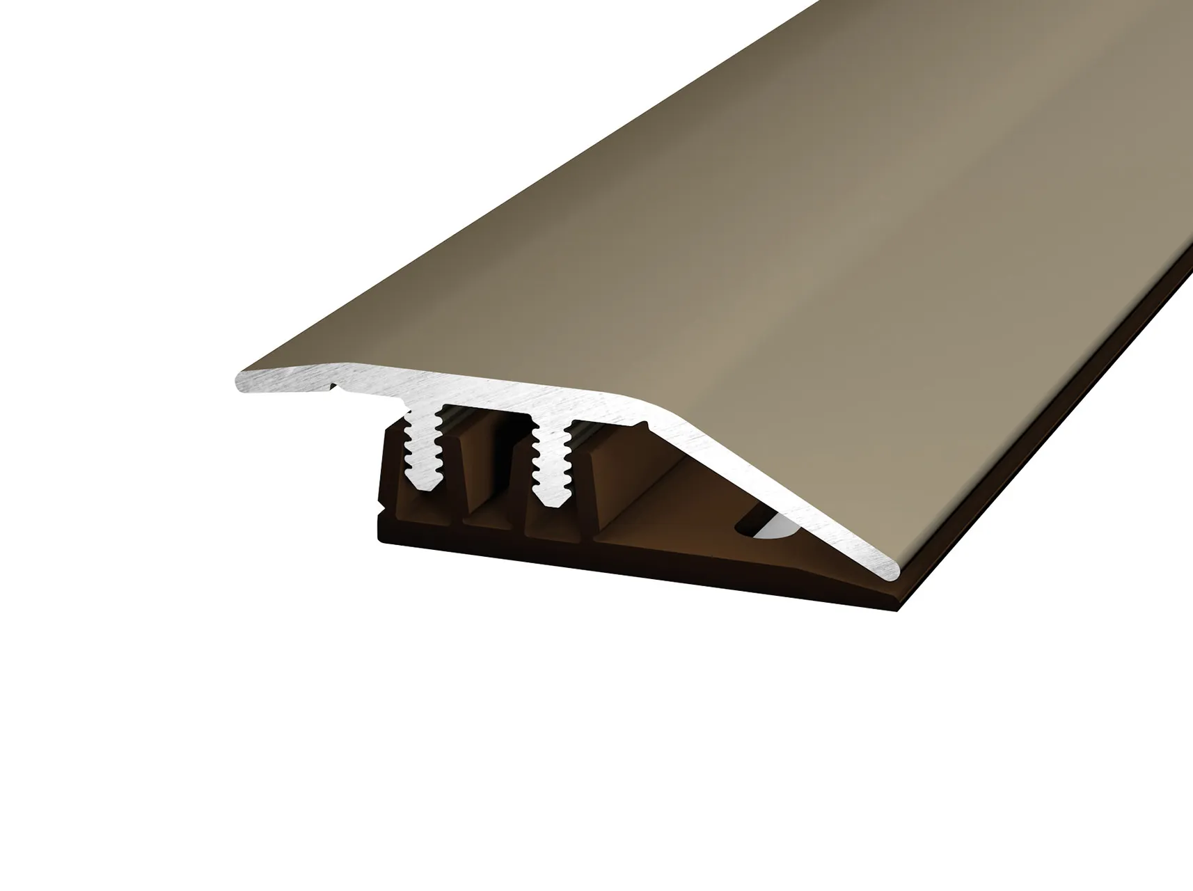 Anpassungsprofil Edelstahl 34 mm für Designboden