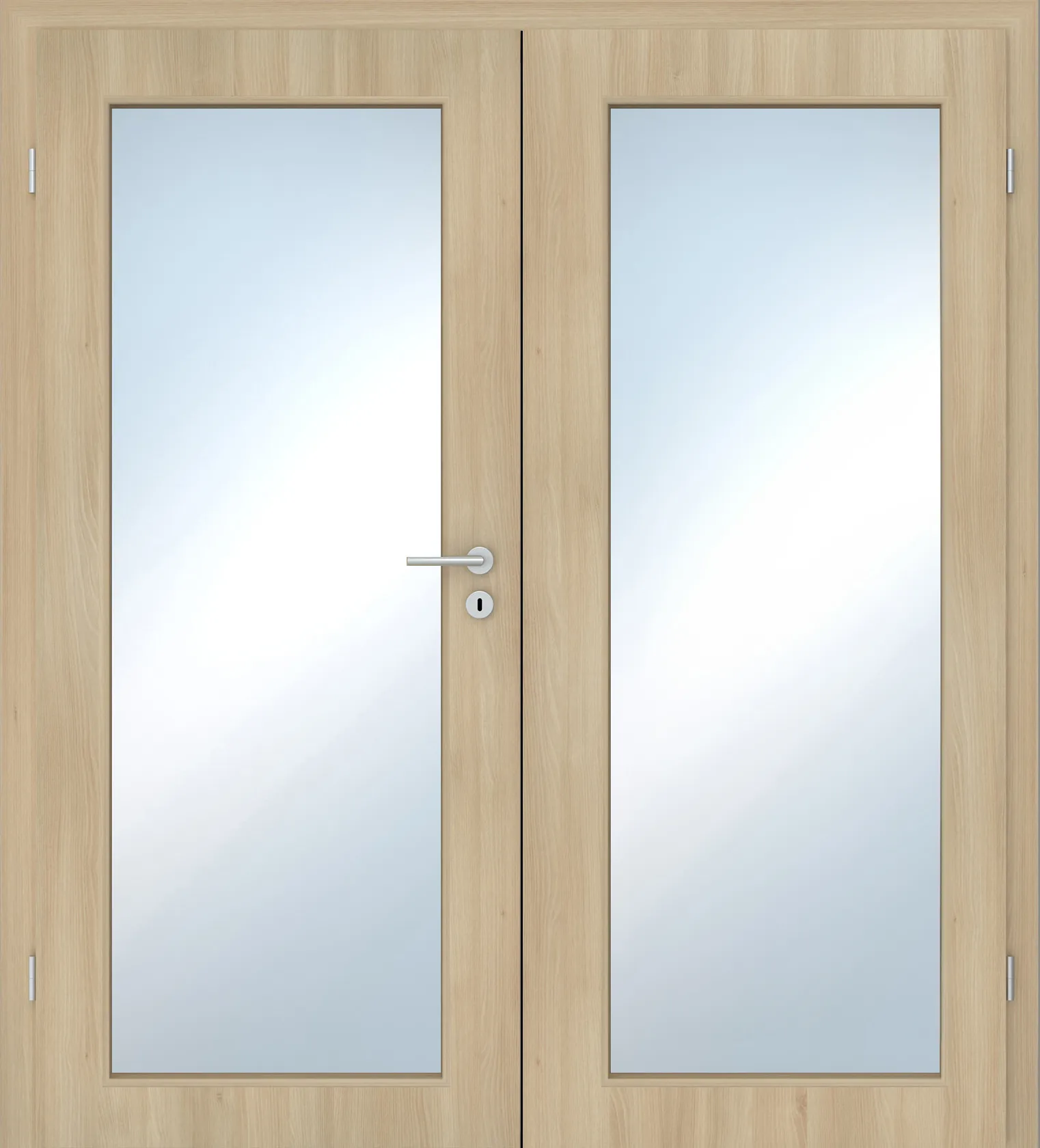 Doppelflügel-Innentür Laminato Akazie CPL XXL-Lichtausschnitt