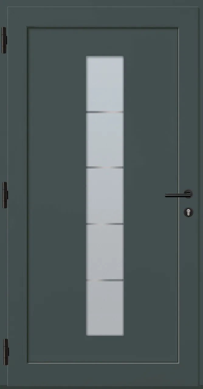 Aluminium-Haustür OptiDoor Exclusiv Blackline 38441E