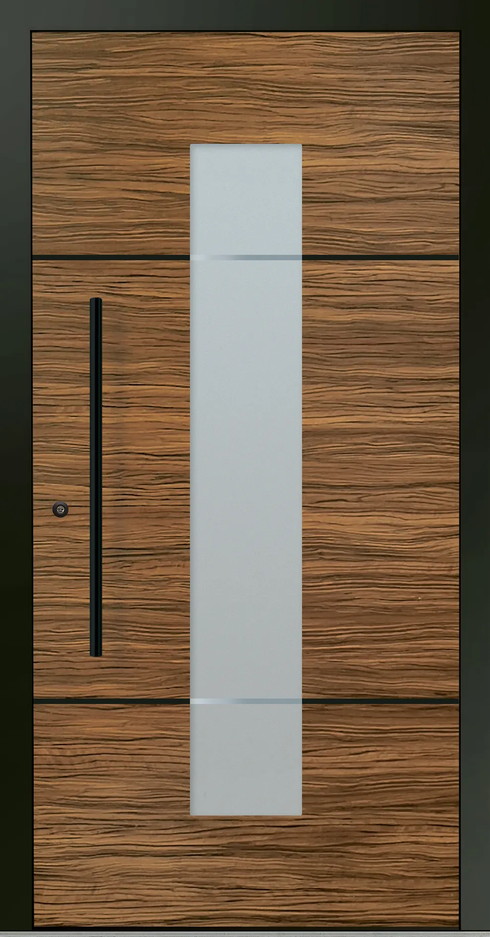 Aluminium-Haustür OptiDoor Blackline 32112D