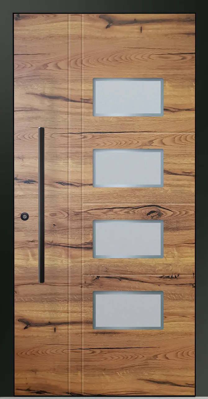 Aluminium-Haustür OptiDoor Blackline 30620D