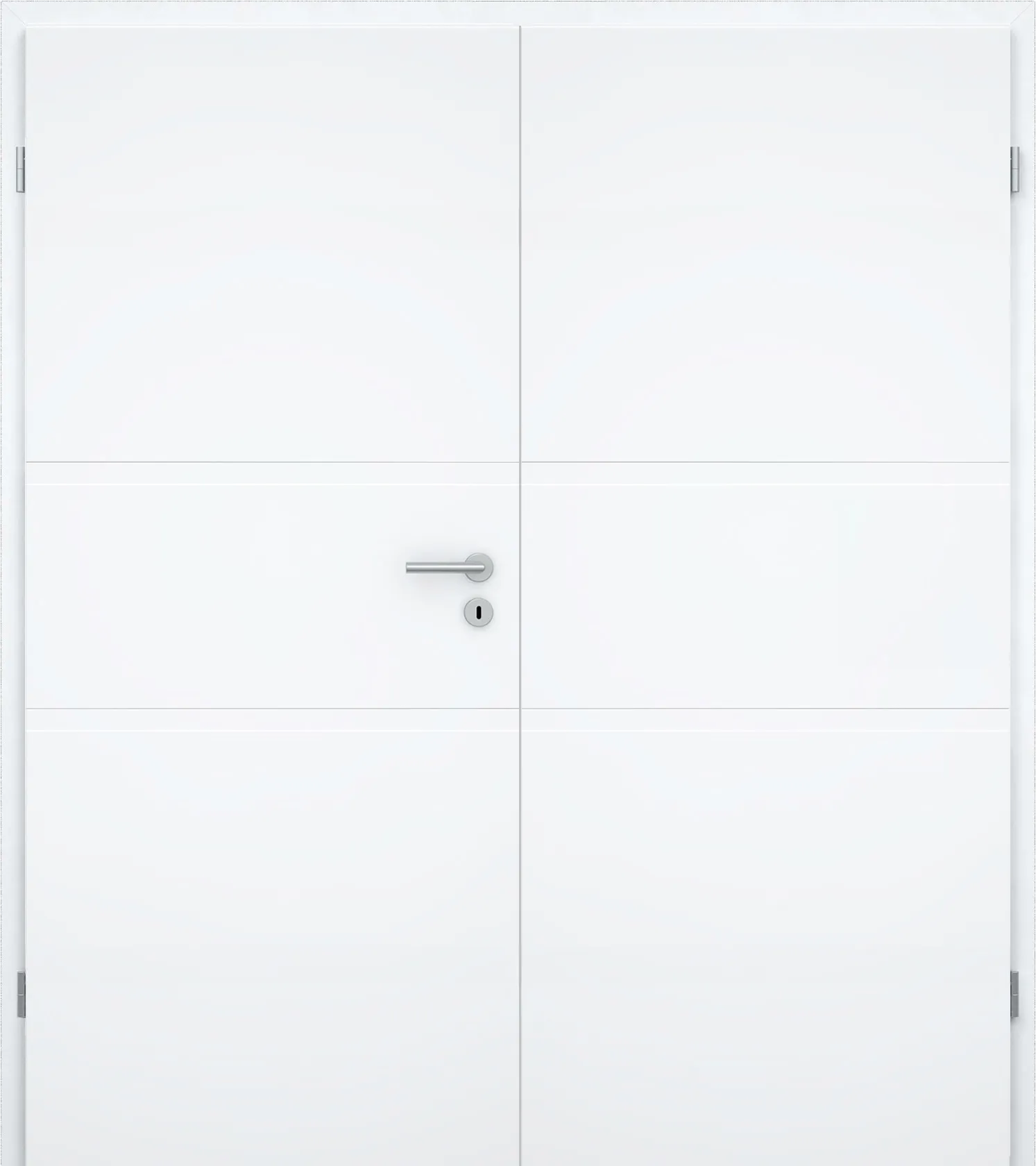 Doppelflügel-Design-Innentür Blanco Modus 2 Weißlack