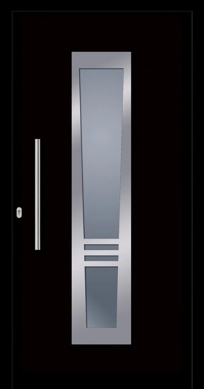 SecuDoor Design 10842D Kunststoffhaustür Schwarzbraun
