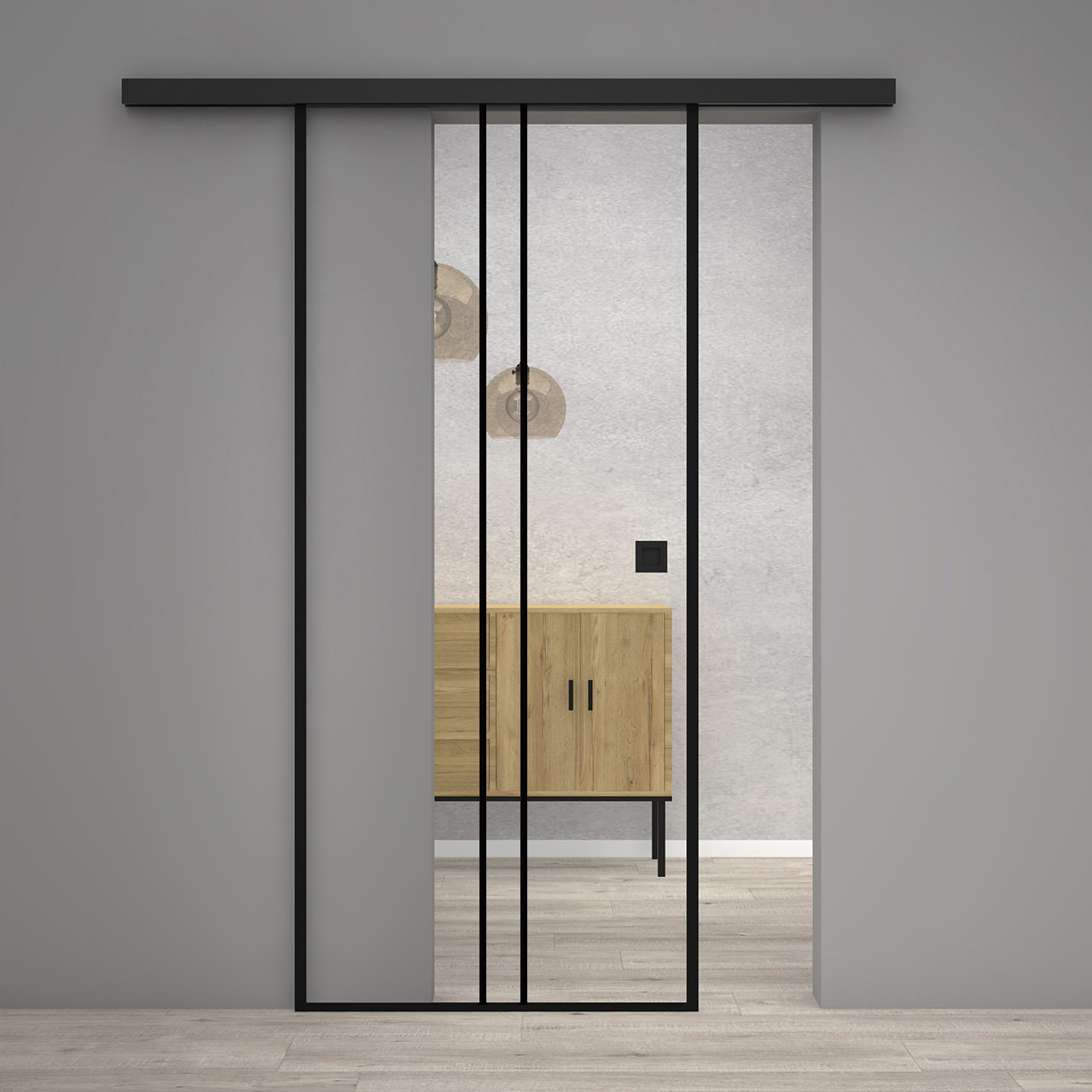 Ganzglas-Schiebetür Christallo Loft 8 Classic Slide