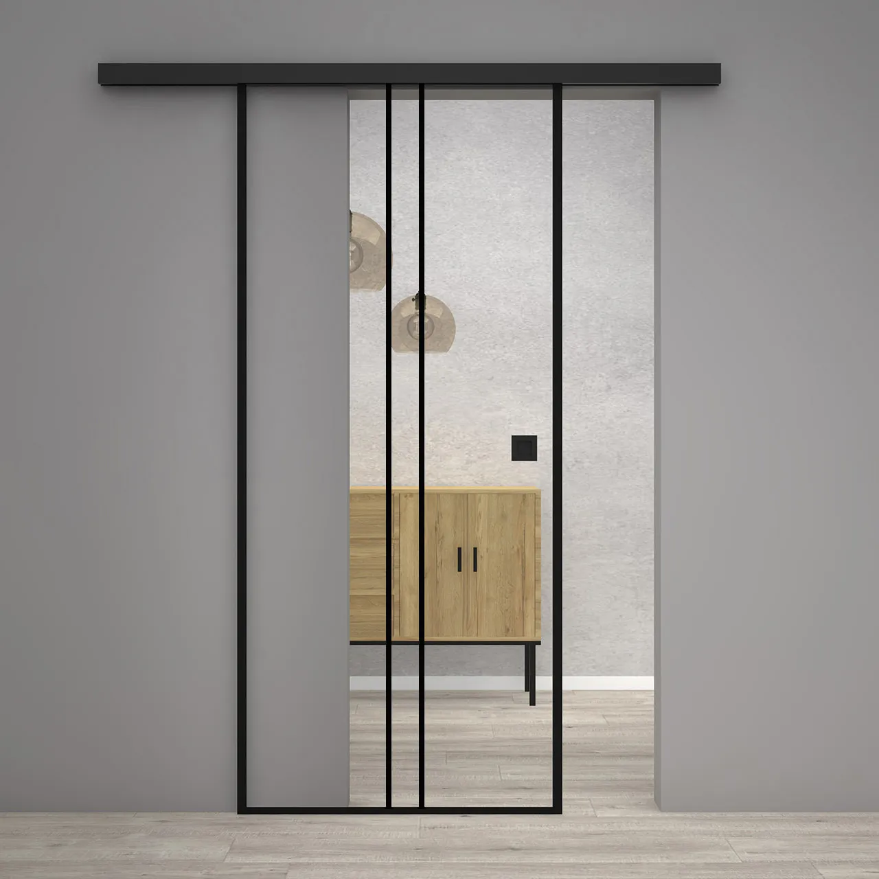 Ganzglas-Schiebetür Christallo Loft 8 Classic Slide