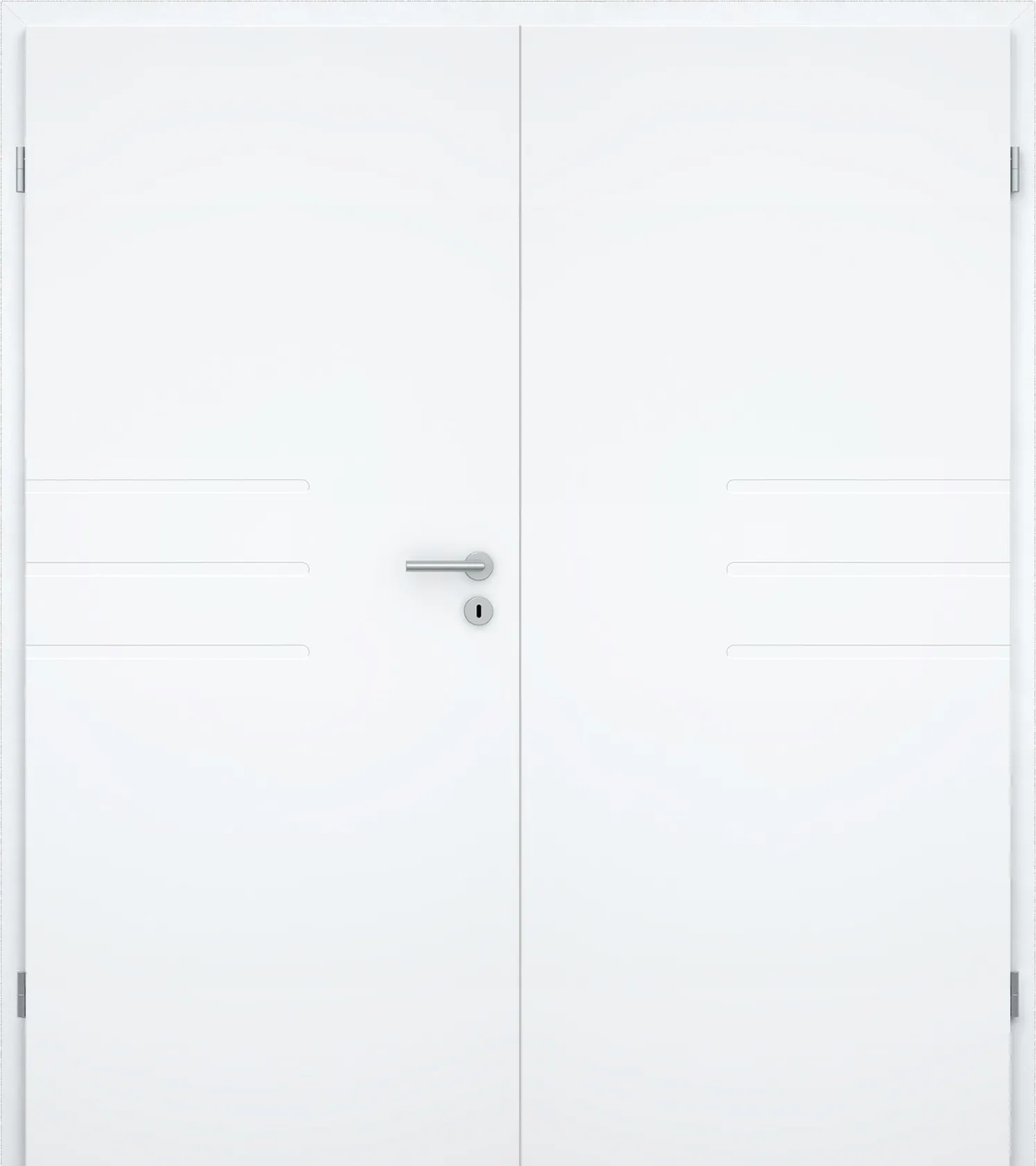 Doppelflügel-Design-Innentür Blanco Futura A Weißlack