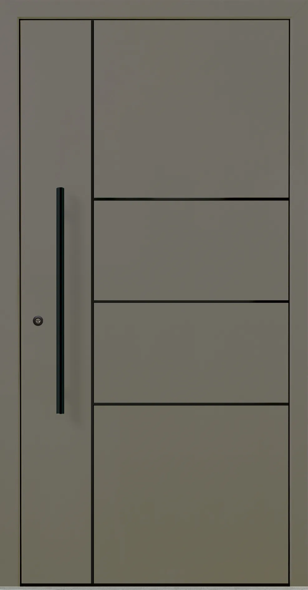 Aluminium-Haustür OptiDoor Blackline 32200D