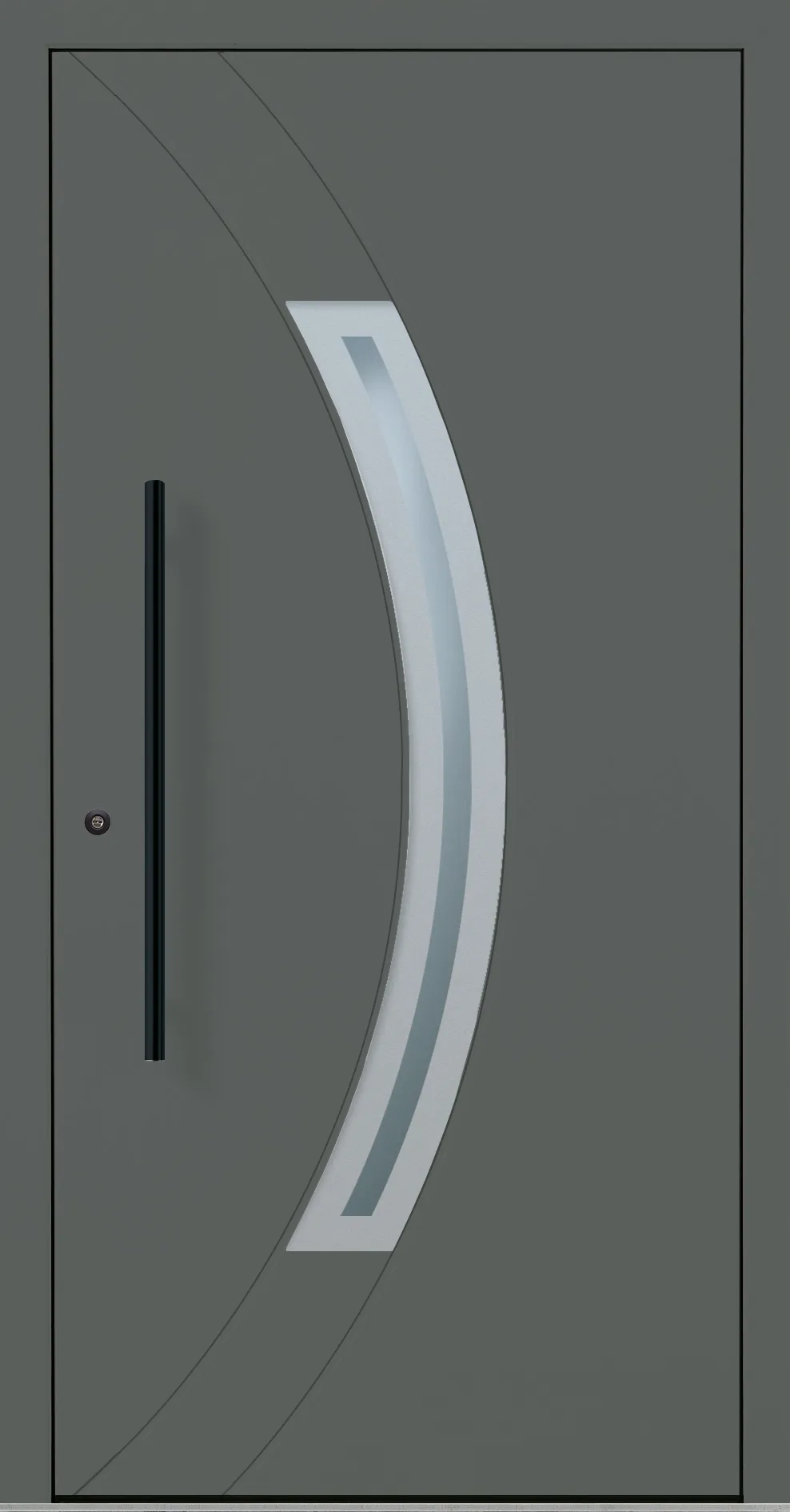 Aluminium-Haustür OptiDoor Blackline 32110D