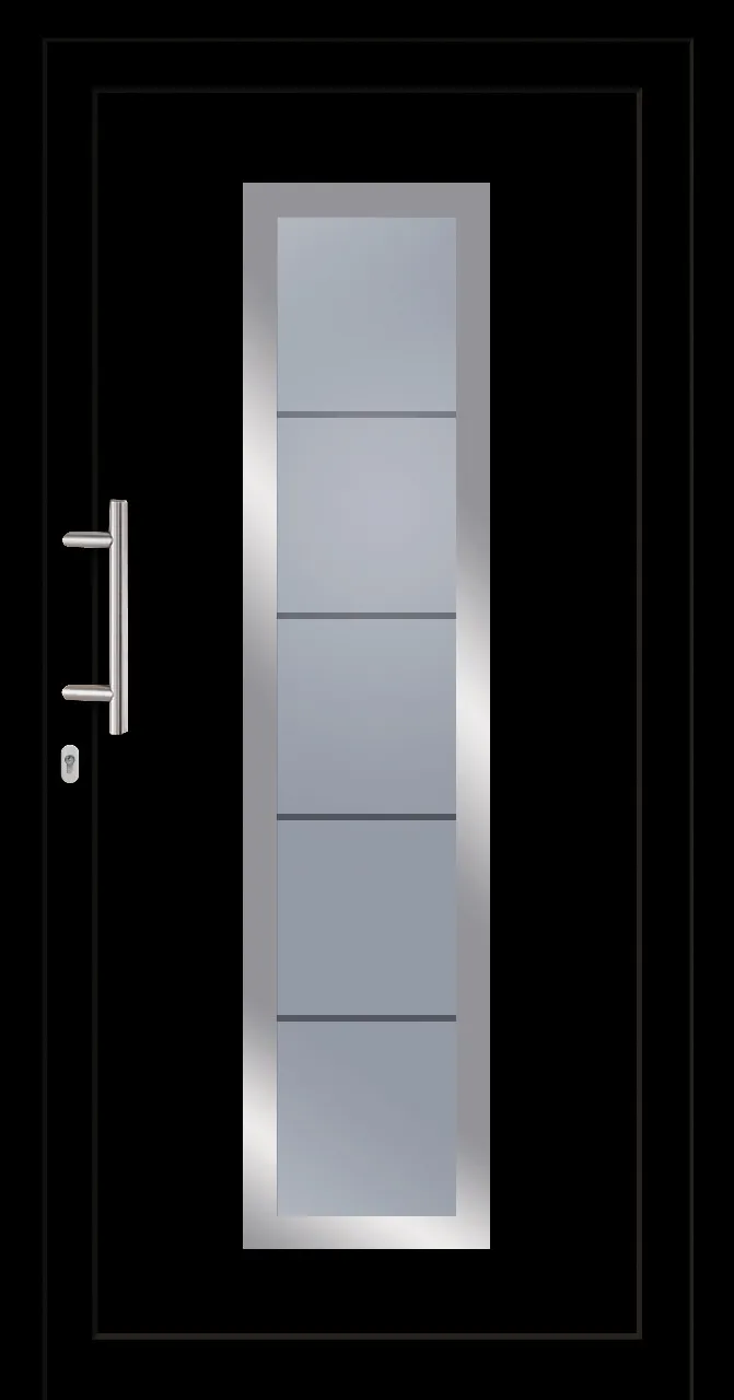 SecuDoor Power 10840LP-2 Kunststoffhaustür Schwarzbraun