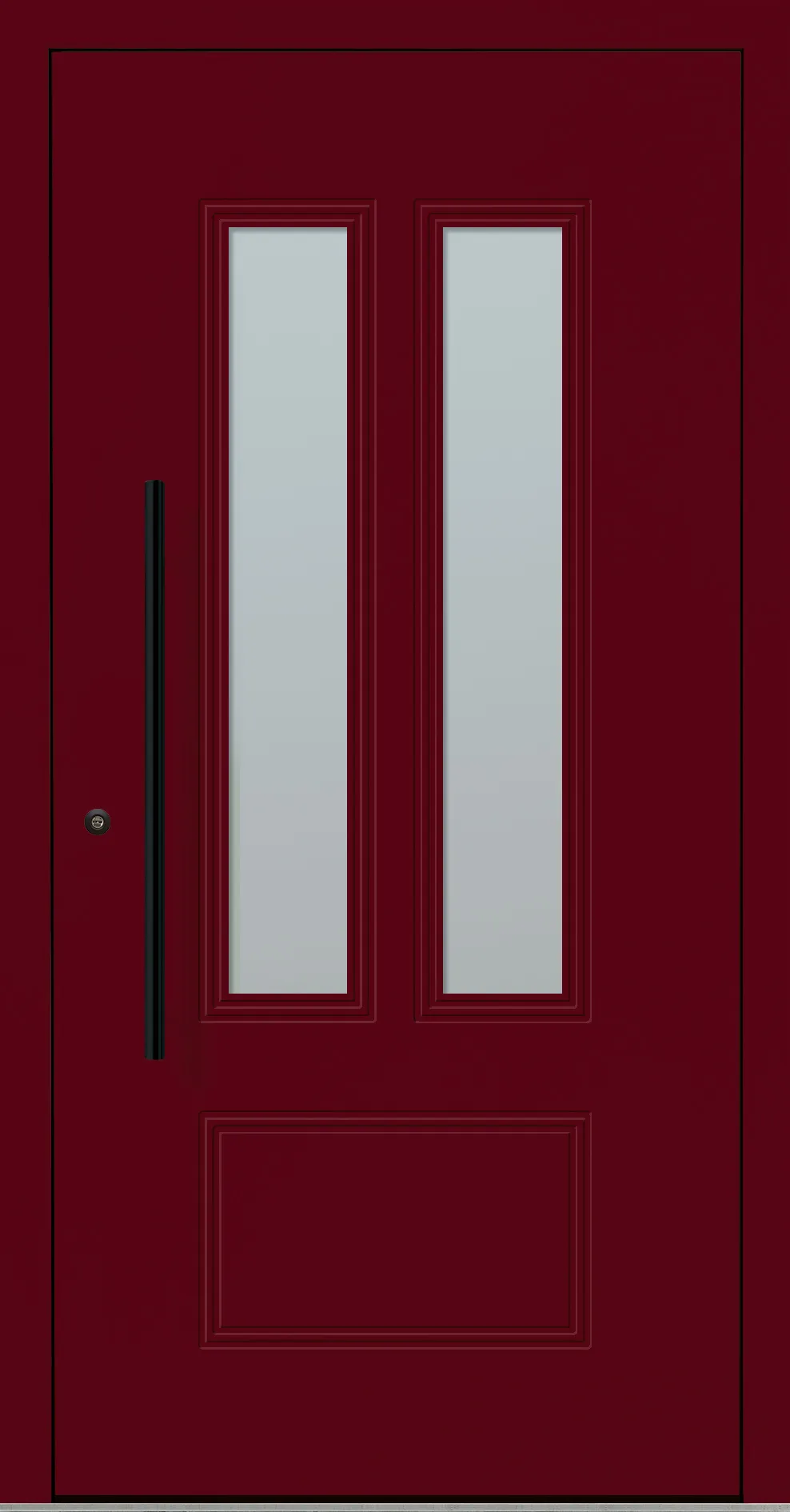 Aluminium-Haustür OptiDoor Blackline 32650D