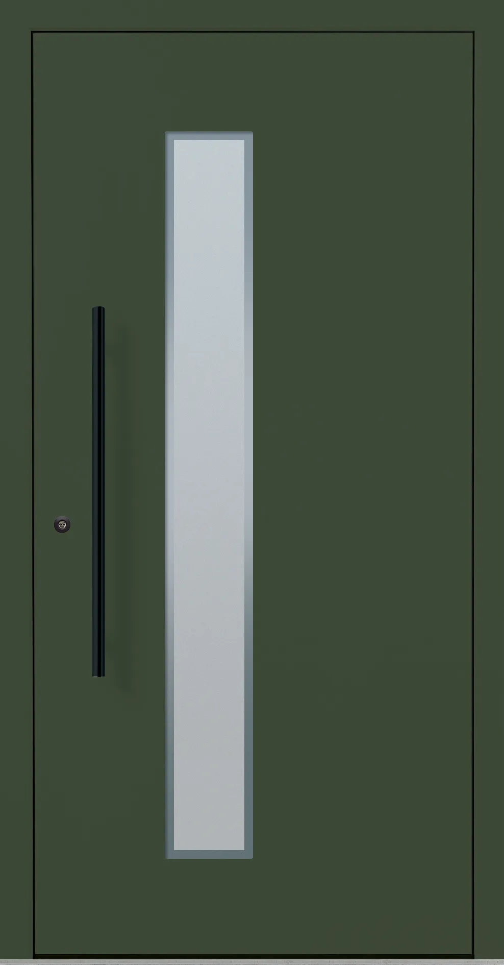 Aluminium-Haustür OptiDoor Blackline 30220D