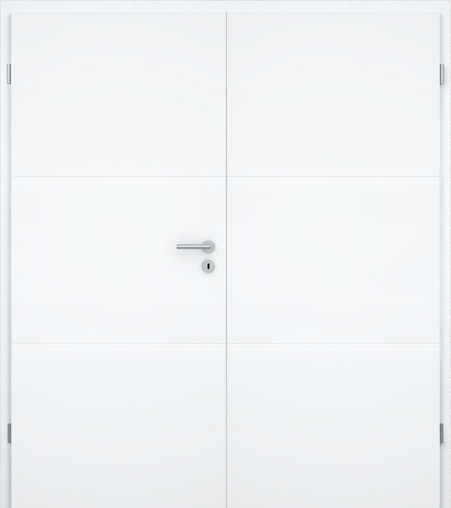 Doppelflügel-Design-Innentür Blanco Futura D Weißlack