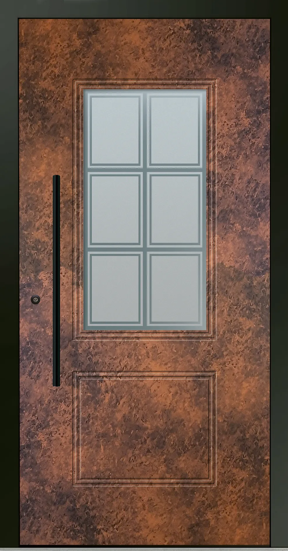 Aluminium-Haustür OptiDoor Blackline 32405D